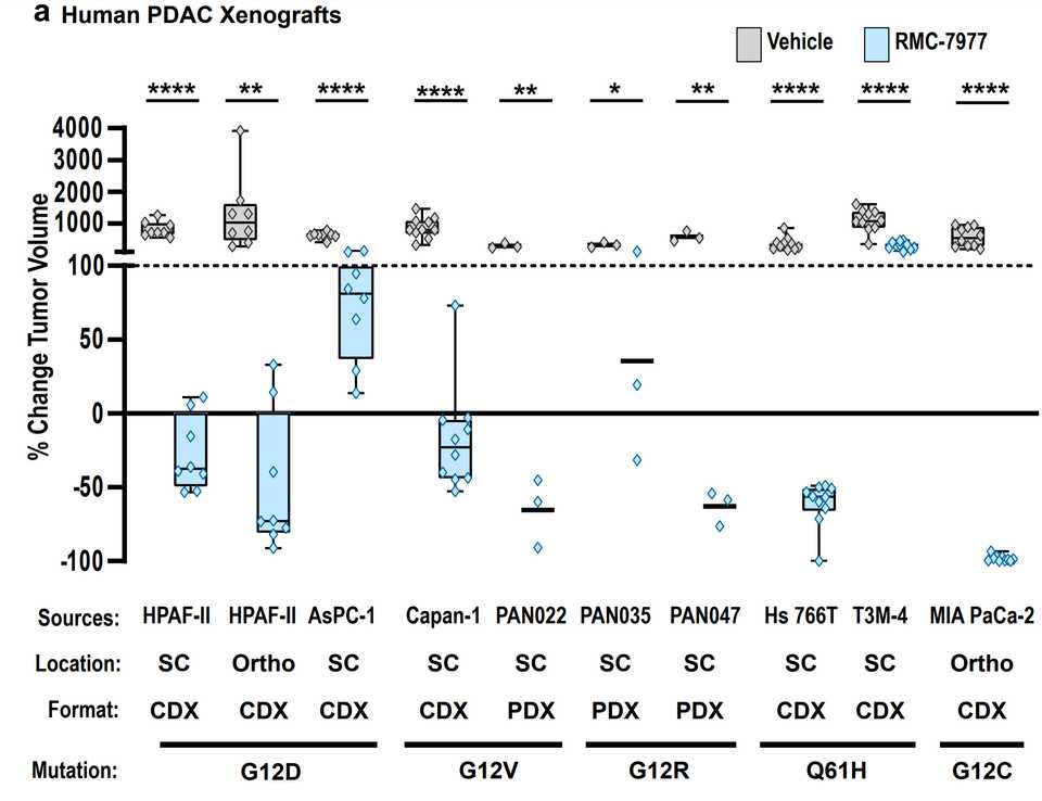 RMC-7977 xenograft panel